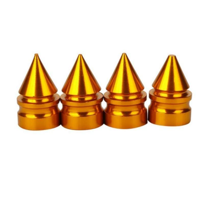 4 Pcs/lot Car Accessories Dust-proof Wheel Tires Valve Caps Motorcycle Cone Shaped for Various Models