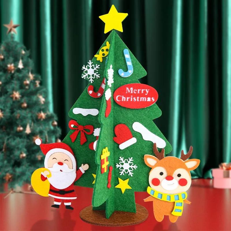 Christmas Tree Kit with Base Stand, Tabletop Ornament Set for Holiday Display