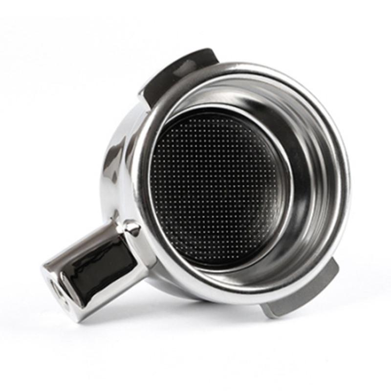 58mm 2Ear Stainless Steel Single/Double Mouth Portafilter Bottomless with Coffee Brush for Expobar/LeLit/WEGA E61 Coffee Machine