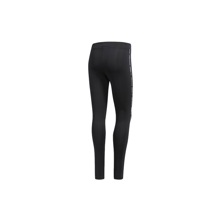 Adidas Neo W Fav Logo Lgg Running Training Fitness Long Pants Women Bottoms Black CV9225