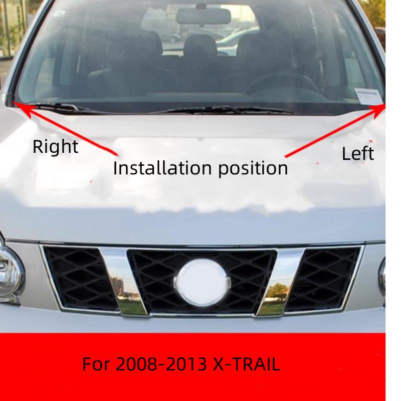 For Nissan 2008-2013 X-TRAIL T30 Front Windshield Lower Corner Fender Decorative Panel Windshield Wiper Deflector
