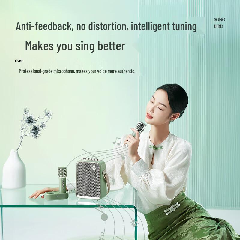 Divoom SongBird HQ2 Portable Karaoke Bluetooth Speaker