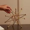 Luxury Metal Golden Star Artifacts Showpiece Unique Design Showpiece Collectible Item for Home Decoration
