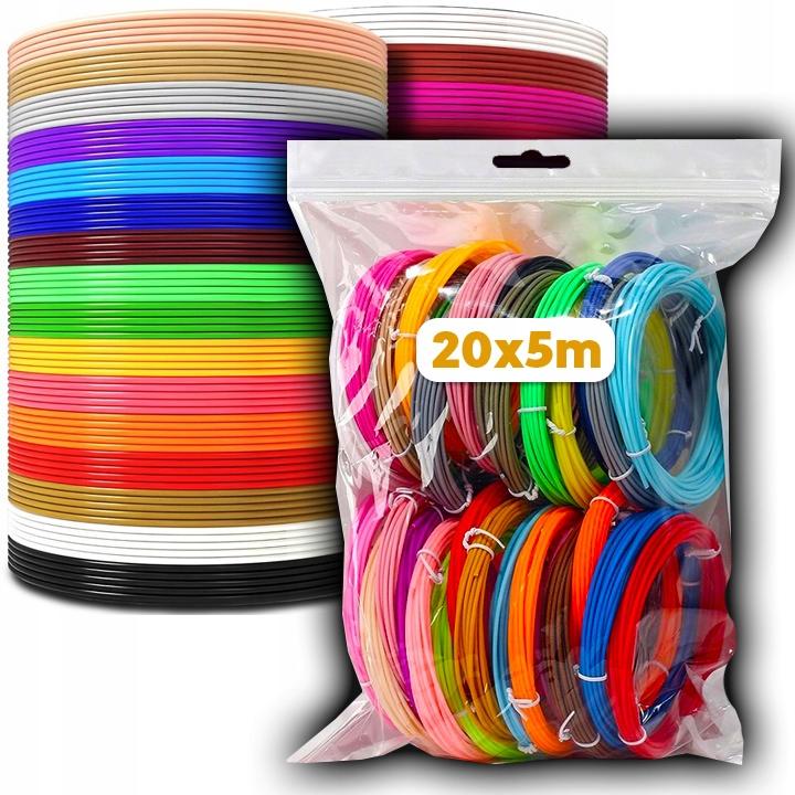 Filament Pla 3D Pen Refills Mix Colors Large Set Filaments 100M