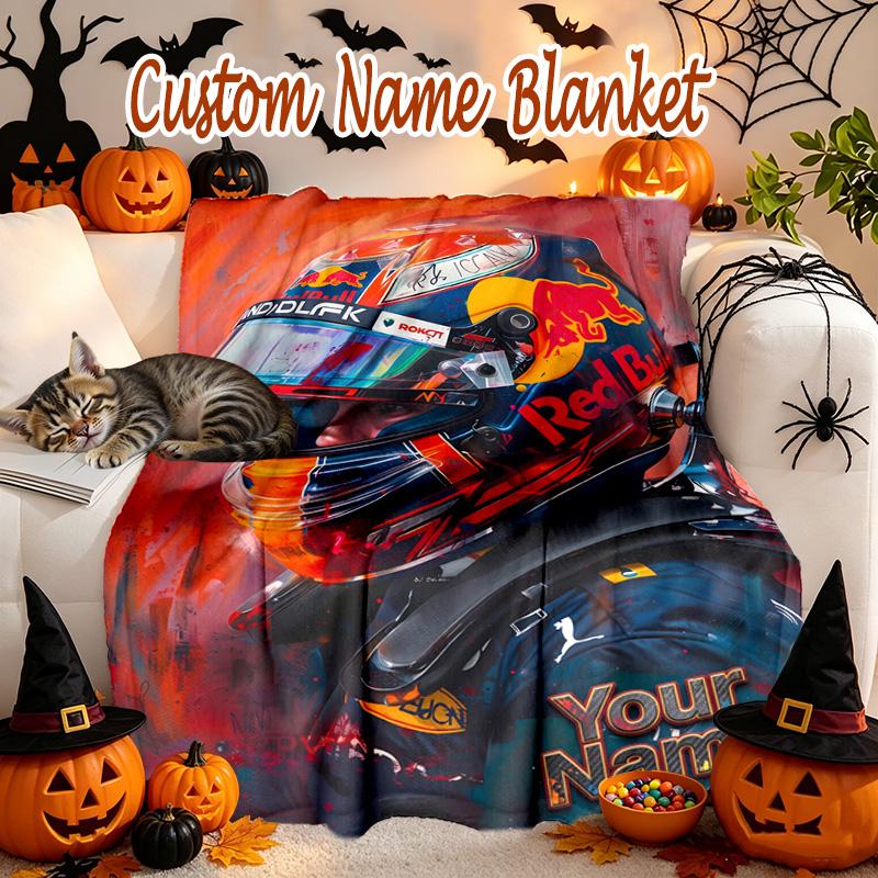 [Fashion Classic Blanket] Custom Name Blanket for Women Men Family Friend on Birthday Mothers Fathers Day