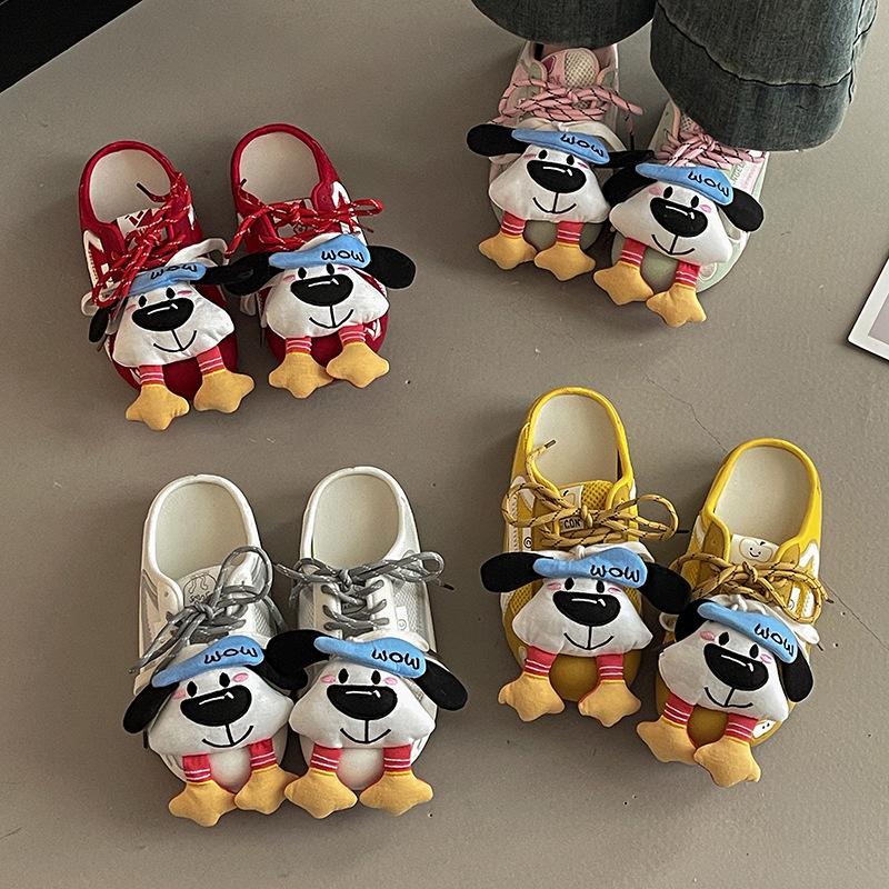 Fashion Retro Doll Accessories Bag Head Half Slippers Women's Summer Design Sense Mesh Casual Versatile Flat Bottom Slippers Tide