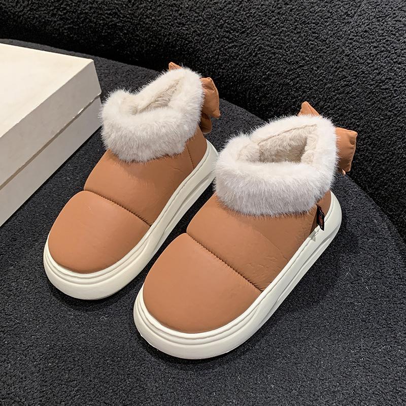 

Mao Mao mouth snow boots women s 2025 winter new fashion cotton slippers bag heel household dirt-resistant soft-soled thermal cotton shoes 41 оранжевый