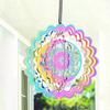 Sun Wind Spinner Hanging Gradient Color Moon Star Whirligig Wind Chimes Sun Catcher 3D Visual Effect Bird Deterrent Garden Decor Quality