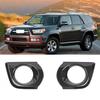 2x Carbon Front Fog Light Guard Trim Cover Bezel for 4Runner 2010-13 Accessories