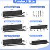 Magnetic Spice Rack for Refrigerator 5 Pack Metal Strong Magnetic Shelf for Oven Moveable Spice Organizer with Paper Towel Hold