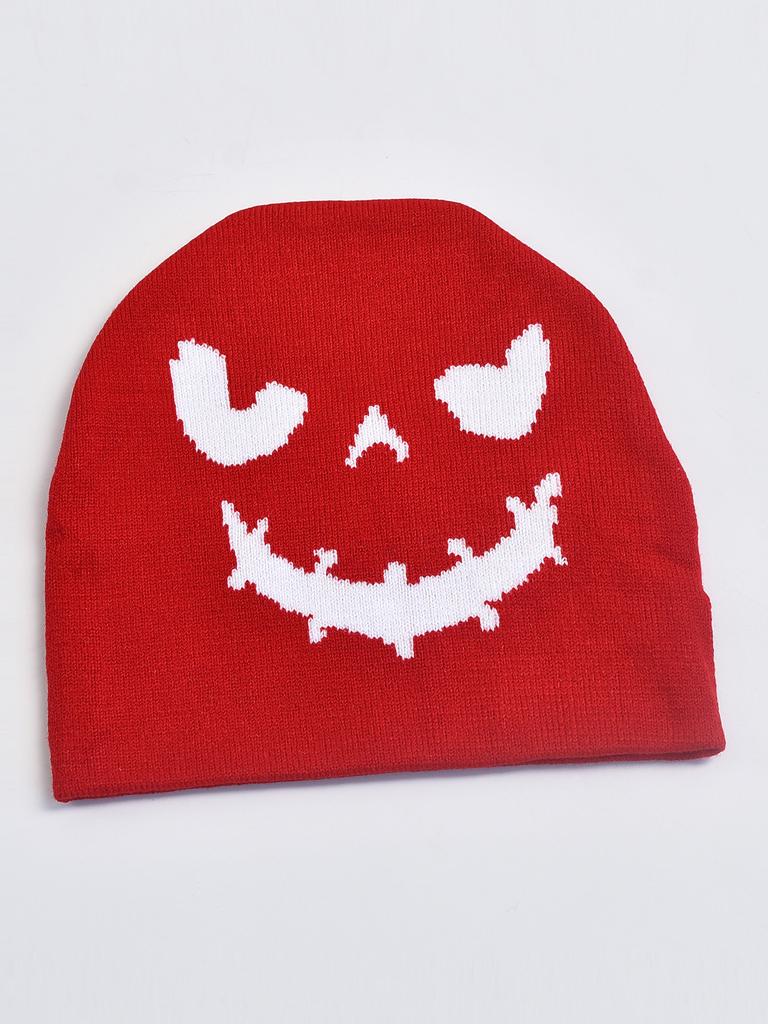 Herren Damen Strickmützen Cartoon Bestickt Hip Hop Mützen Festliche Partyhut