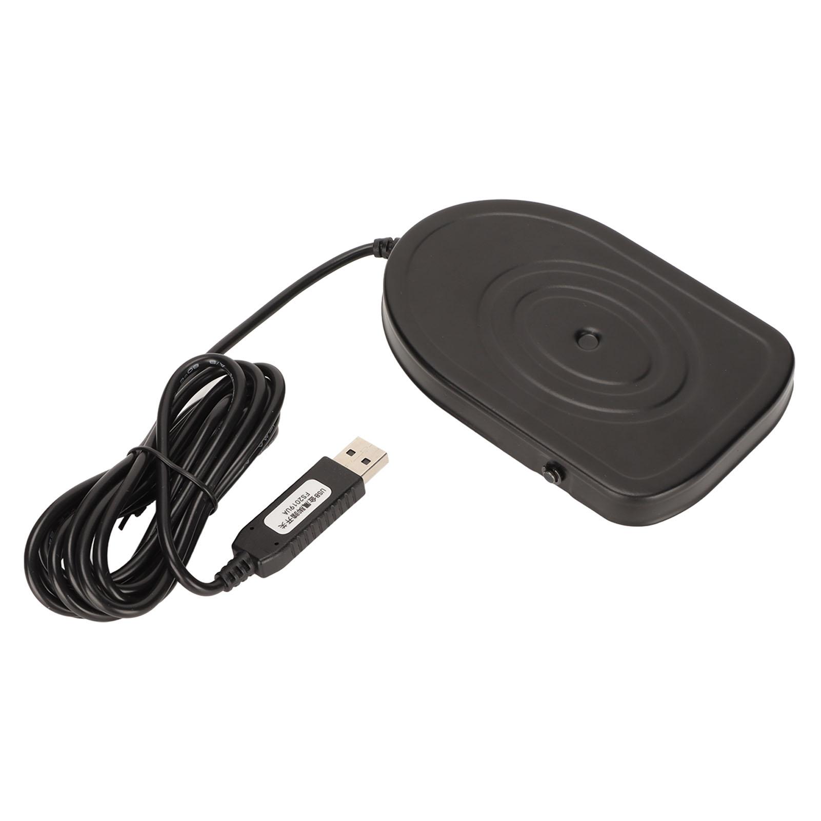 

Gaming Foot Pedal Multi Function 1.5mm Iron Alloy Sensitive Easy Control Ergonomic Design USB Foot Pedal for Media червоний