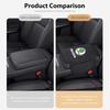NAWR1 Leather Car Armrest Box Pad Central Arm Rest Storage Pocket Protective Cover For Skoda Kamiq Karoq Octavia 2 3 Rapid Scala Kami