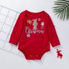 Toddler Baby Kids Girls Christmas Day Romper Tops  Dress Hairband Set