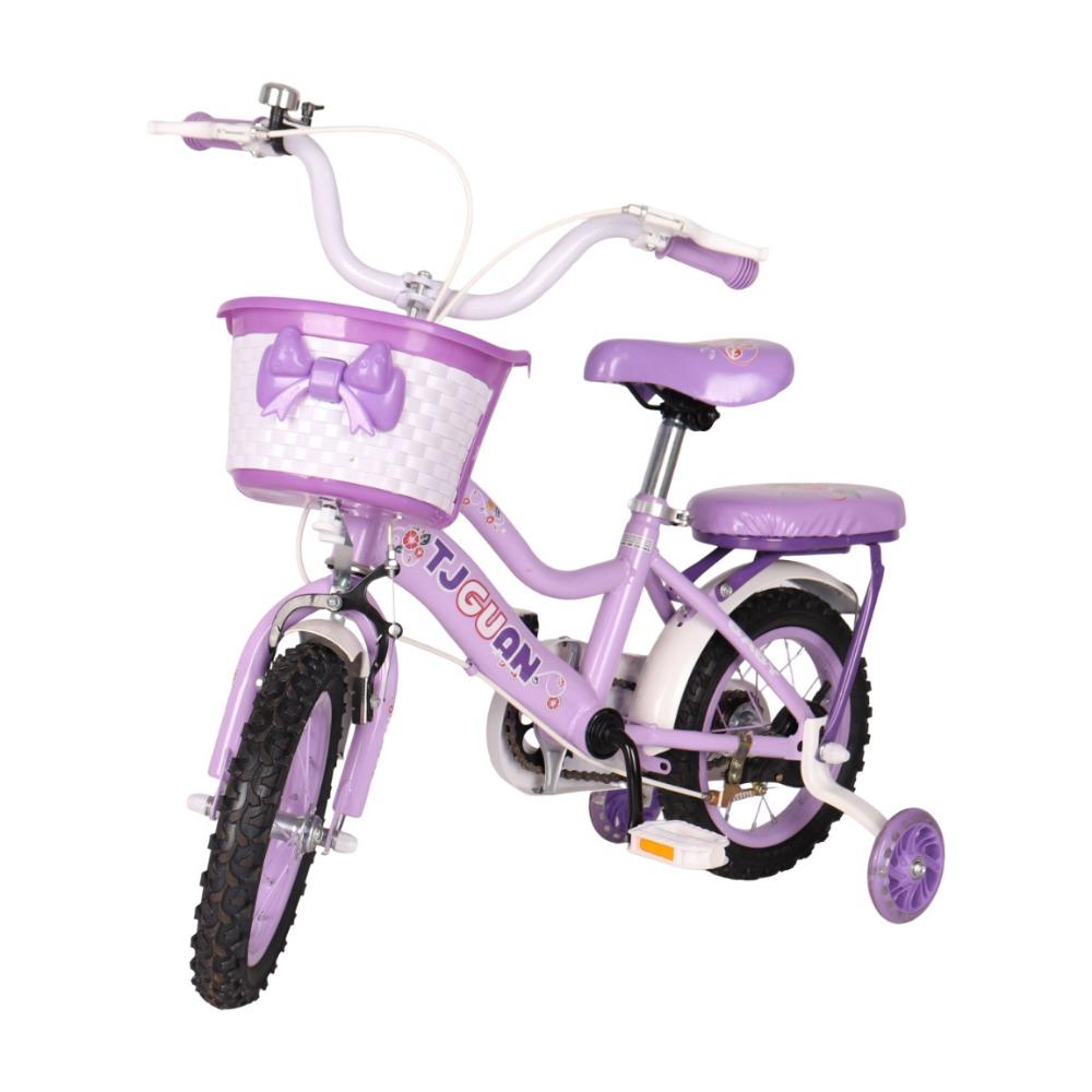 Retro Woven Front Riding Basket with Bow Children's Bicycle Scooter Basket Front Handle Carrier
