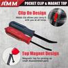 AMM 2 PCS Pocket Pry Bar Set, Mini Pry Bar with Magnet Top and Pocket Clip, 4.5" Small Pry Bar for Home Office, Car Repair Gadgets