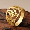Dawapara Prsten s čarodějnickým uzlem pro ženy Nerezová ocel Keltský uzlový prsten Amulet čarodějnictví Wicca šperky Dárek na Valentýna