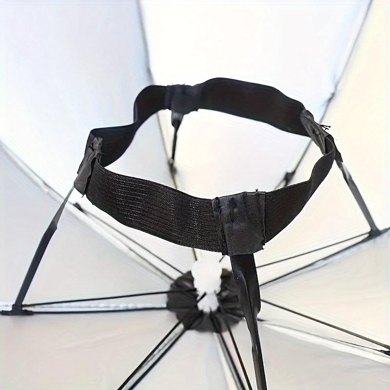 Anti-UV Schirmhut, 1 Stück Freihändiger Angel-Schirmhut Verstellbare Kopfbedeckung für Angeln Golf Camping Strand Gartenarbeit Sonnenschutz Outdoor