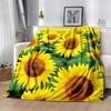 1pc Sunflower Field Bloom blanket Soft and Warm for Sofa Office Camping Travel Livingroom Great Gift for Friends and Family Comfortable All Seasons