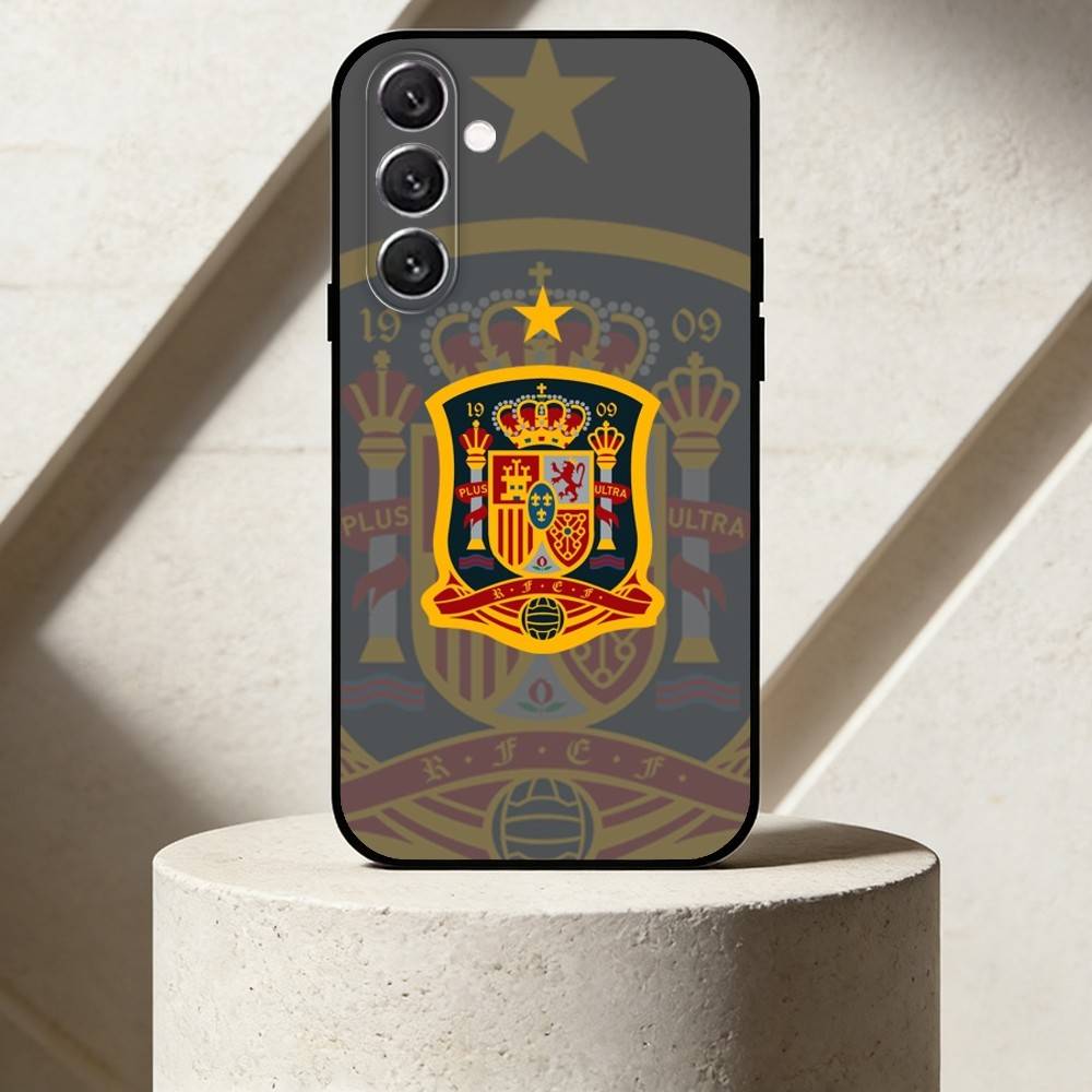 S-Spanish flag Phone Case For Samsung Galaxy A13,21s,22,31,32,52,53,71,72,73,Soft Black Cover