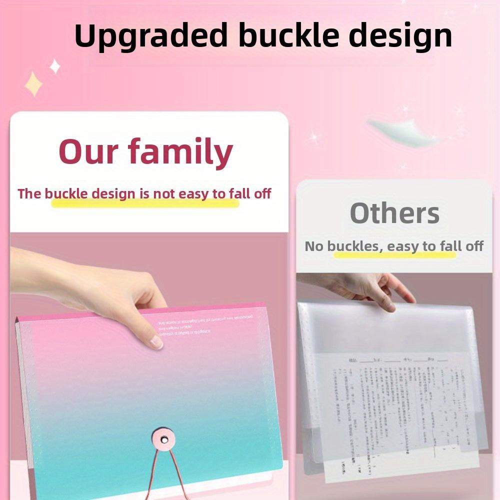 [16-Pocket Accordion Folder] Durable 16-Pocket A4 Expanding Accordion Folder | Multi-Layer Document Organizer with Colorful Index Dividers