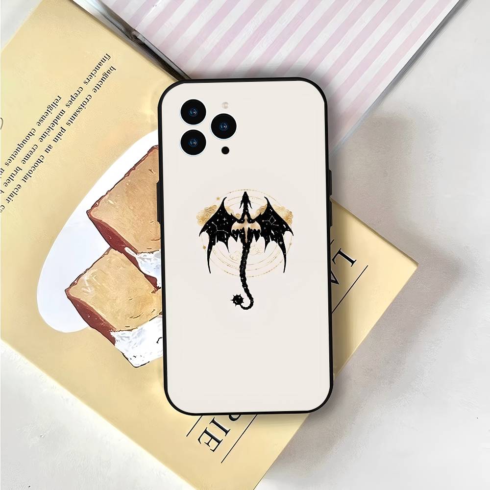 Dragon F-Fourth W-Wing For IPhone 15 16 14 Plus 13 12 11 17 Pro Max 17 Air Black Soft Phone Cover