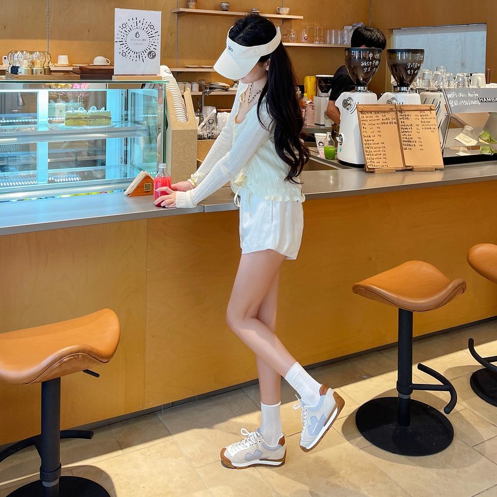 Retro Forrest Gump Training Shoes Women's Platform Flower Stray Shoes 2025 New Breathable Versatile Casual Sports Jogging Shoes