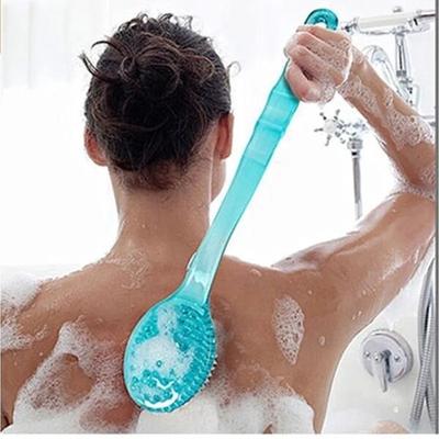 Brosse de bain douce à long manche pour le corps et le dos, brosses de douche avec manche, exfoliant, masseur de peau, exfoliation, brosse de bain