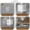 Wall-Mounted Silicone Toilet Brush Set