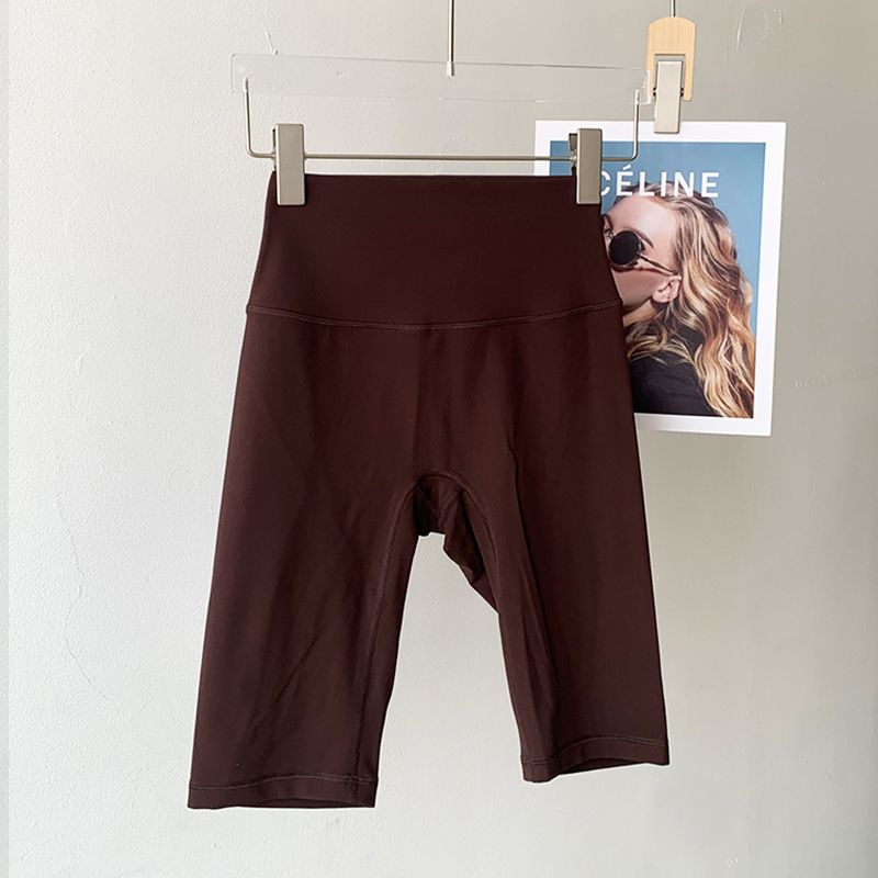 Lu Same Yoga Shorts Women's Summer New Free Size No Embarrassment Line Belly Contracting Hip Lifting Sport Workout Cropped Pants