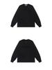 Round Neck Black Letter Print Hoodie - Essentials 2025SS Trend