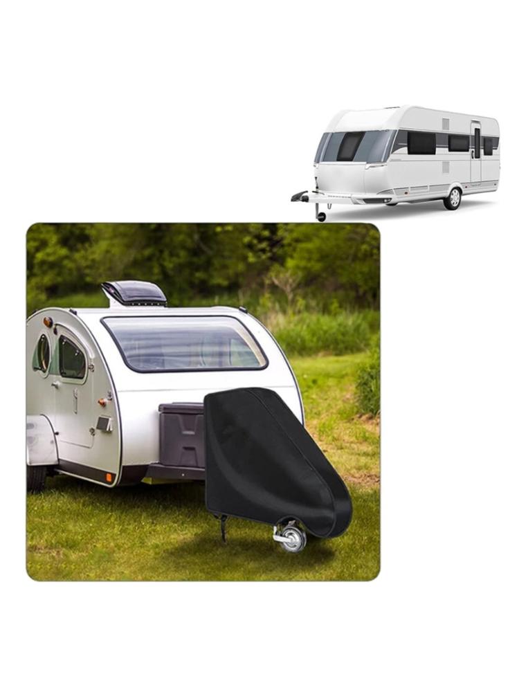 Drawbar Cover, Universal Drawbar Cover Weather Protections Tow Bar Protective Cover for Caravans Motorhome Trailer
