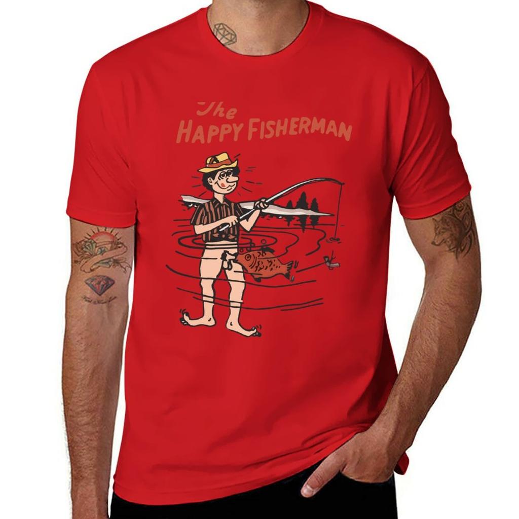 Nuova T-shirt Il Pescatore Felice t-shirt divertenti t-shirt personalizzate t-shirt grafica t-shirt da allenamento per uomo