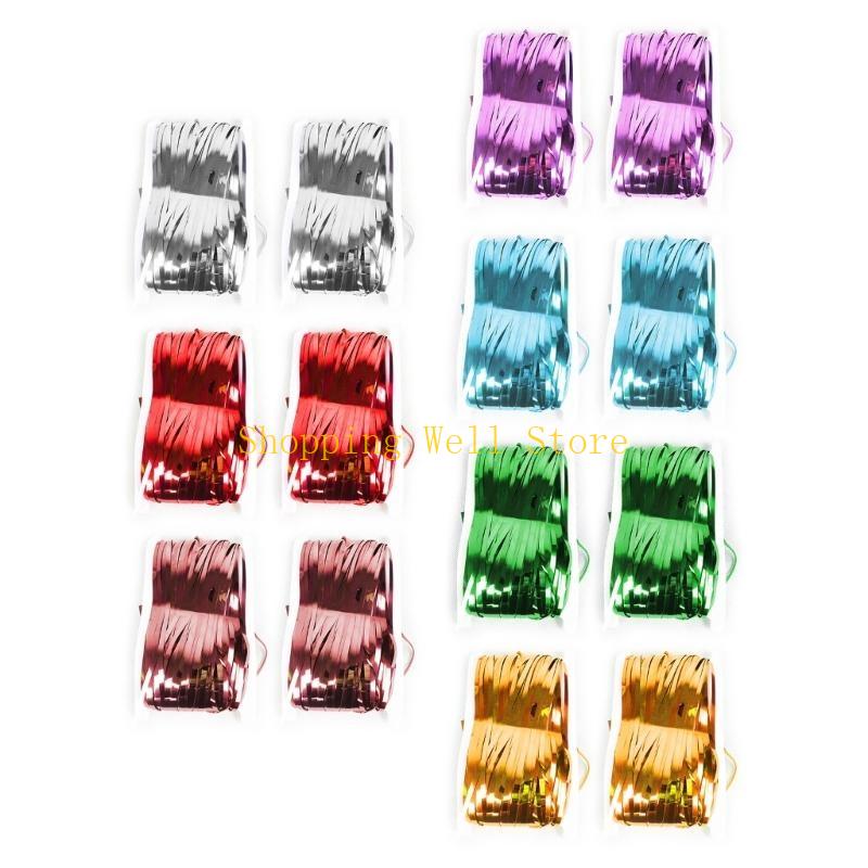 KX4B Tinsel Foil Fringes Curtain 3.28x6.56ft For Birthday Wedding Baby Showers Party