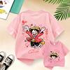 Summer Kids TShirt One Piece AnimeThemed Pure Cotton Printed Tee Cute Casual Style for BoysGirlsPerfect ForGiftingandTravel