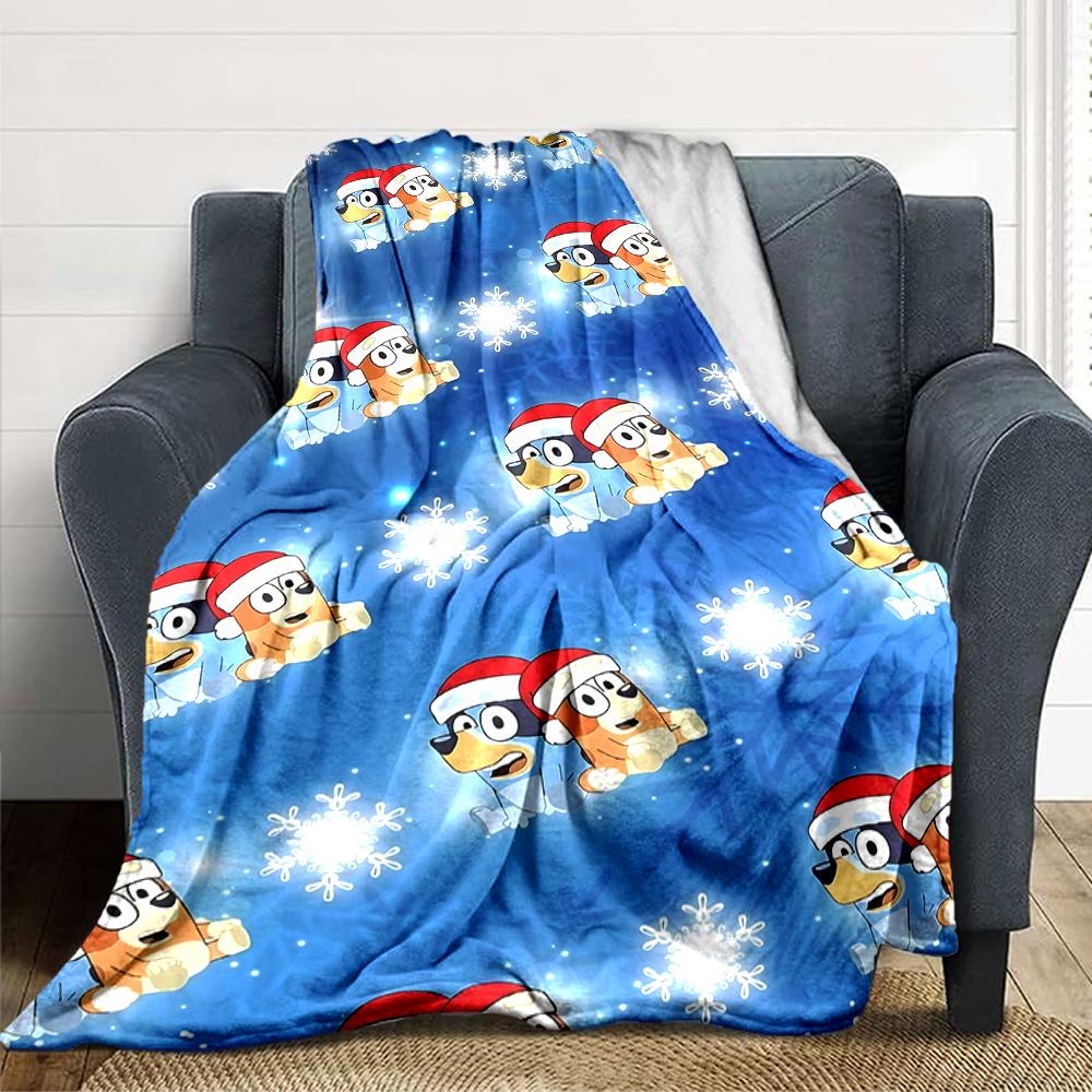 Penguin Christmas Blanket Soft Throw Blanket For Home Bedroom Bed Sofa Travel Office Solid Christmas Blanket