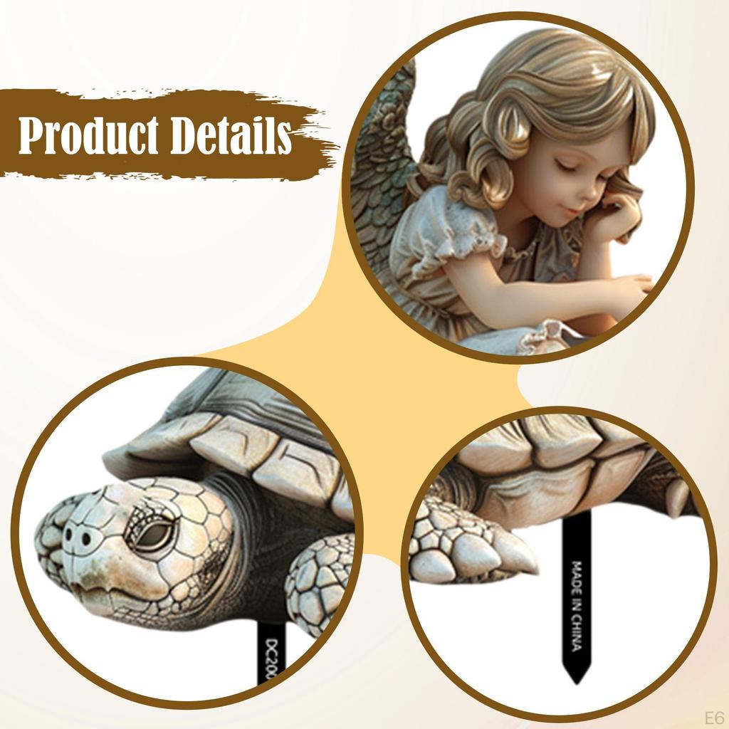 Elf Mädchen Dekorative Gartenstecker Acrylschild 2D Topfpflanzendekor für Innen Außen