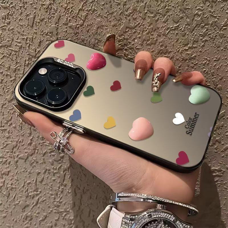 3D Heart iPhone Case - Drop-proof, Stylish, Fits iPhone Models 13 to 17 Pro Max