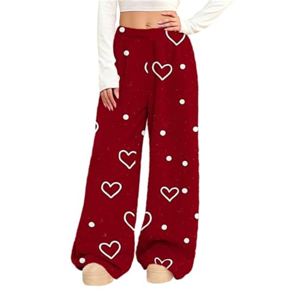 Women's Casual Fashion Print Loose Straight,Leg Pants