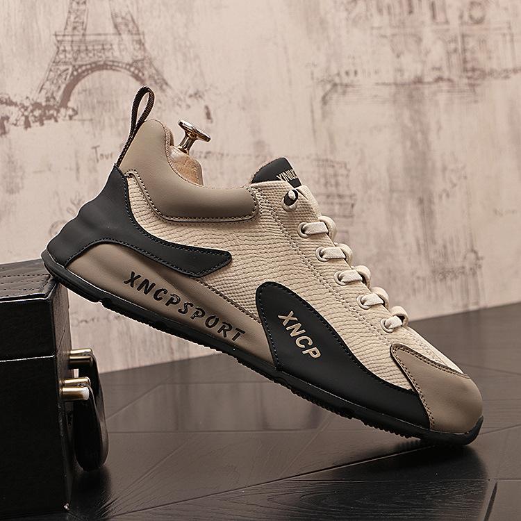

New Men s Korean Version Color Blocked Interior Height Increasing Bag Sole Trend Low Top Dad Shoes Personality Casual Shoes Trend Men s Shoes 43
