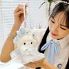 Soft Sheep Doll Keychain Plush Backpack Pendant Ornament Cute Bag Hanging Decor  Bag