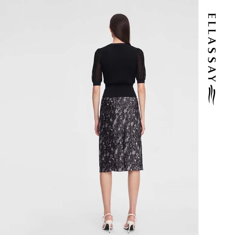 ELLASSAY Women's Waist-Slimming Short-Sleeve Knit Top