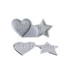 Heart Pentagram House Tree Pattern Hanging Plaque Silicone Mold Merry Chrismas Pendant Decoration Plaster Mould
