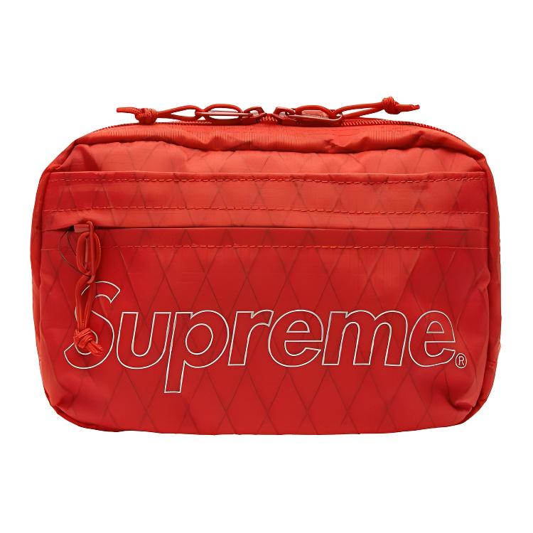 

New Supreme Nylon Fabric Crossbody Bags Regular Unisex Red SUP-SS18-697 64.5*38.7*45.2CM