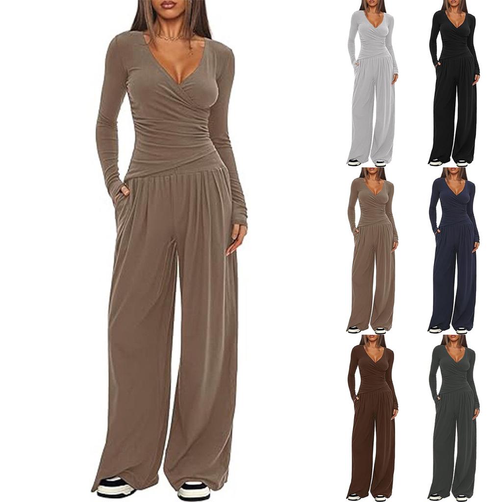 Two Piece Sets For Women Casual Loose Long Sleeve Shirts And High Waisted Drawstring Shorts Tracksuit Fall Outfits