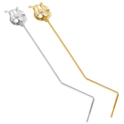 Klem op Lyre Klem Tuba Mars Muziekblad Klem Metaal Plating Muziekblad Klem Koperblaasinstrument Muziekblad Klem