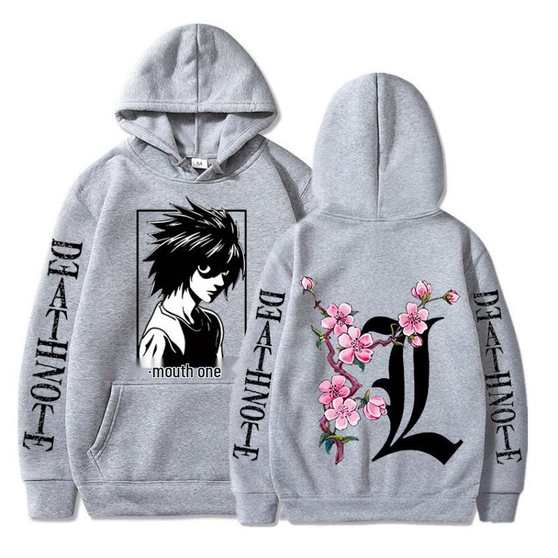 Death Note L Velvet-Padded Unisex Anime Hoodie Sweatshirt