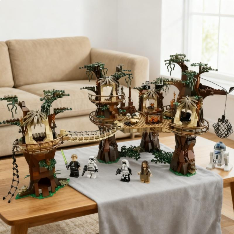 

IN STOCK 1990PCS Forest Tribe Village Building Blocks Set Space Adventure Bricks Toys for Kids Compatible With 10236 Model NO Original BOX