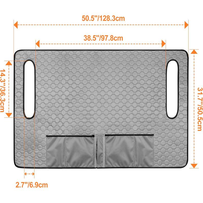 Golf Cart Seat Cover With Four Front Pockets And Nonslip Base For Outdoor Golfing