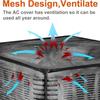 Weather Resistant AC Unit Cover Breathable Protective Mesh Cover Air Conditioner Cover  Outdoor